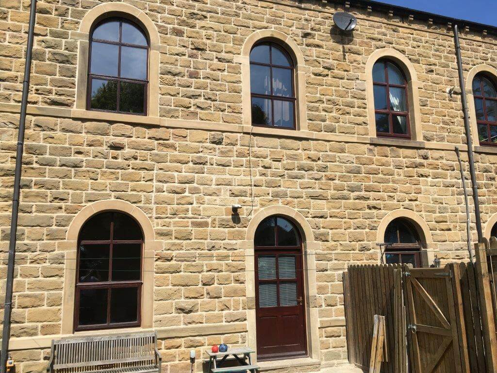 Stone Repair at former chapel in Gildersome 4