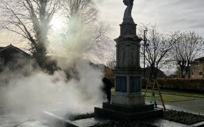 Cleaning Kippax War Memorial